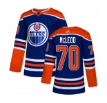 Adidas Edmonton Oilers #70 Ryan McLeod Authentic Royal Blue Alternate NHL Jersey
