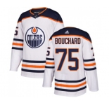 Adidas Edmonton Oilers #75 Evan Bouchard Authentic White Away NHL Jersey