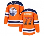 Adidas Edmonton Oilers #77 Oscar Klefbom Authentic Orange Drift Fashion NHL Jersey
