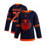Men's Edmonton Oilers #29 Leon Draisaitl Premier Navy Blue Alternate Hockey Jersey