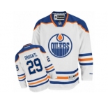 Men's Reebok Edmonton Oilers #29 Leon Draisaitl Authentic White Away NHL Jersey