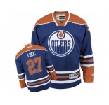 Youth Reebok Edmonton Oilers #27 Milan Lucic Premier Royal Blue Home NHL Jersey