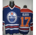 nhl edmonton oilers #17 kurri lt.blue jerseys