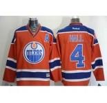 nhl jerseys edmonton oilers #4 hall orange[patch A]