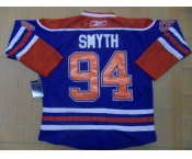 nhl jerseys edmonton oilers #94 smyth lt.blue