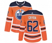 Women Adidas Edmonton Oilers #62 Eric Gryba Authentic Orange Home NHL Jersey
