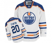 Women Reebok Edmonton Oilers #20 Ryan Stanton Authentic White Away NHL Jersey