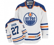 Women Reebok Edmonton Oilers #27 Boyd Gordon Authentic White Away NHL Jersey