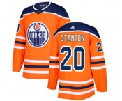 Youth Adidas Edmonton Oilers #20 Ryan Stanton Authentic Orange Home NHL Jersey