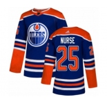 Youth Adidas Edmonton Oilers #25 Darnell Nurse Authentic Royal Blue Alternate NHL Jersey