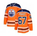 Youth Adidas Edmonton Oilers #67 Benoit Pouliot Authentic Orange Home NHL Jersey
