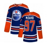 Youth Adidas Edmonton Oilers #97 Connor McDavid Authentic Royal Blue Alternate NHL Jersey