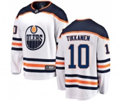 Youth Edmonton Oilers #10 Esa Tikkanen Fanatics Branded White Away Breakaway NHL Jersey