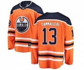 Youth Edmonton Oilers #13 Mike Cammalleri Authentic Orange Home Fanatics Branded Breakaway NHL Jersey