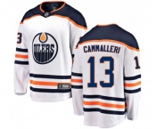 Youth Edmonton Oilers #13 Mike Cammalleri Authentic White Away Fanatics Branded Breakaway NHL Jersey