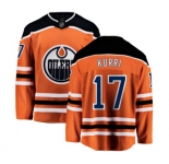 Youth Edmonton Oilers #17 Jari Kurri Fanatics Branded Orange Home Breakaway NHL Jersey