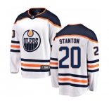 Youth Edmonton Oilers #20 Ryan Stanton Fanatics Branded White Away Breakaway NHL Jersey