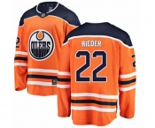 Youth Edmonton Oilers #22 Tobias Rieder Authentic Orange Home Fanatics Branded Breakaway NHL Jersey