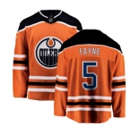 Youth Edmonton Oilers #5 Mark Fayne Fanatics Branded Orange Home Breakaway NHL Jersey