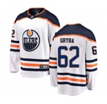 Youth Edmonton Oilers #62 Eric Gryba Fanatics Branded White Away Breakaway NHL Jersey