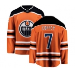 Youth Edmonton Oilers #7 Paul Coffey Fanatics Branded Orange Home Breakaway NHL Jersey