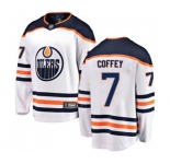 Youth Edmonton Oilers #7 Paul Coffey Fanatics Branded White Away Breakaway NHL Jersey