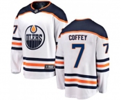 Youth Edmonton Oilers #7 Paul Coffey Fanatics Branded White Away Breakaway NHL Jersey
