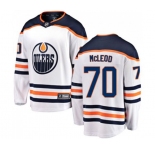 Youth Edmonton Oilers #70 Ryan McLeod Authentic White Away Fanatics Branded Breakaway NHL Jersey