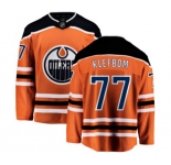 Youth Edmonton Oilers #77 Oscar Klefbom Fanatics Branded Orange Home Breakaway NHL Jersey