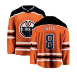 Youth Edmonton Oilers #8 Ty Rattie Fanatics Branded Orange Home Breakaway NHL Jersey
