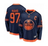 Youth Edmonton Oilers #97 Connor McDavid Authentic Navy Blue Alternate Fanatics Branded Breakaway Hockey Jersey