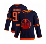 Youth Edmonton Oilers #97 Connor McDavid Authentic Navy Blue Alternate Hockey Jersey