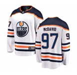 Youth Edmonton Oilers #97 Connor McDavid Fanatics Branded White Away Breakaway NHL Jersey