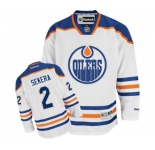 Youth Reebok Edmonton Oilers #2 Andrej Sekera Authentic White Away NHL Jersey