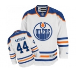 Youth Reebok Edmonton Oilers #44 Zack Kassian Authentic White Away NHL Jersey