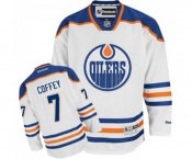 Youth Reebok Edmonton Oilers #7 Paul Coffey Authentic White Away NHL Jersey