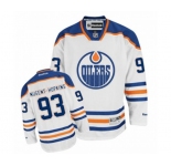 Youth Reebok Edmonton Oilers #93 Ryan Nugent-Hopkins Authentic White Away NHL Jersey