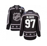 Youth Reebok Edmonton Oilers #97 Connor McDavid Authentic Black Pacific Division 2017 All-Star NHL Jersey