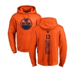 NHL Adidas Edmonton Oilers #13 Mike Cammalleri Orange One Color Backer Pullover Hoodie