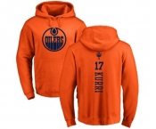 NHL Adidas Edmonton Oilers #17 Jari Kurri Orange One Color Backer Pullover Hoodie