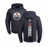 NHL Adidas Edmonton Oilers #21 Andrew Ference Navy Blue Backer Pullover Hoodie