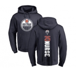 NHL Adidas Edmonton Oilers #25 Darnell Nurse Navy Blue Backer Pullover Hoodie