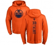 NHL Adidas Edmonton Oilers #33 Cam Talbot Orange One Color Backer Pullover Hoodie