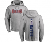 NHL Adidas Edmonton Oilers #8 Ty Rattie Ash Backer Pullover Hoodie
