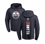 NHL Adidas Edmonton Oilers #94 Ryan Smyth Navy Blue Backer Pullover Hoodie
