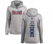 NHL Women Adidas Edmonton Oilers #21 Andrew Ference Ash Backer Pullover Hoodie