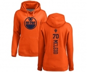 NHL Women Adidas Edmonton Oilers #70 Ryan McLeod Orange One Color Backer Pullover Hoodie