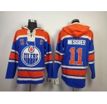 nhl edmonton oilers #11 messier blue [pullover hooded sweatshirt](C)
