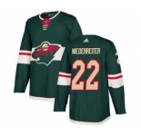 Men's Minnesota Wild #22 Nino Niederreiter Green Home Stitched Hockey Jersey