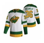 Men's Minnesota Wild #36 Mats Zuccarello White 2020-21 Reverse Retro Alternate Hockey Jersey
